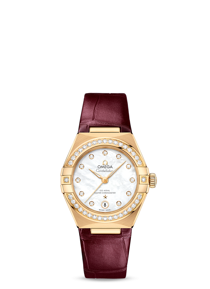 Omega Constellation Co-Axial Master Chronometer 18K Yellow Gold & Diamond Lady’s Watch - Premium Luxury Product