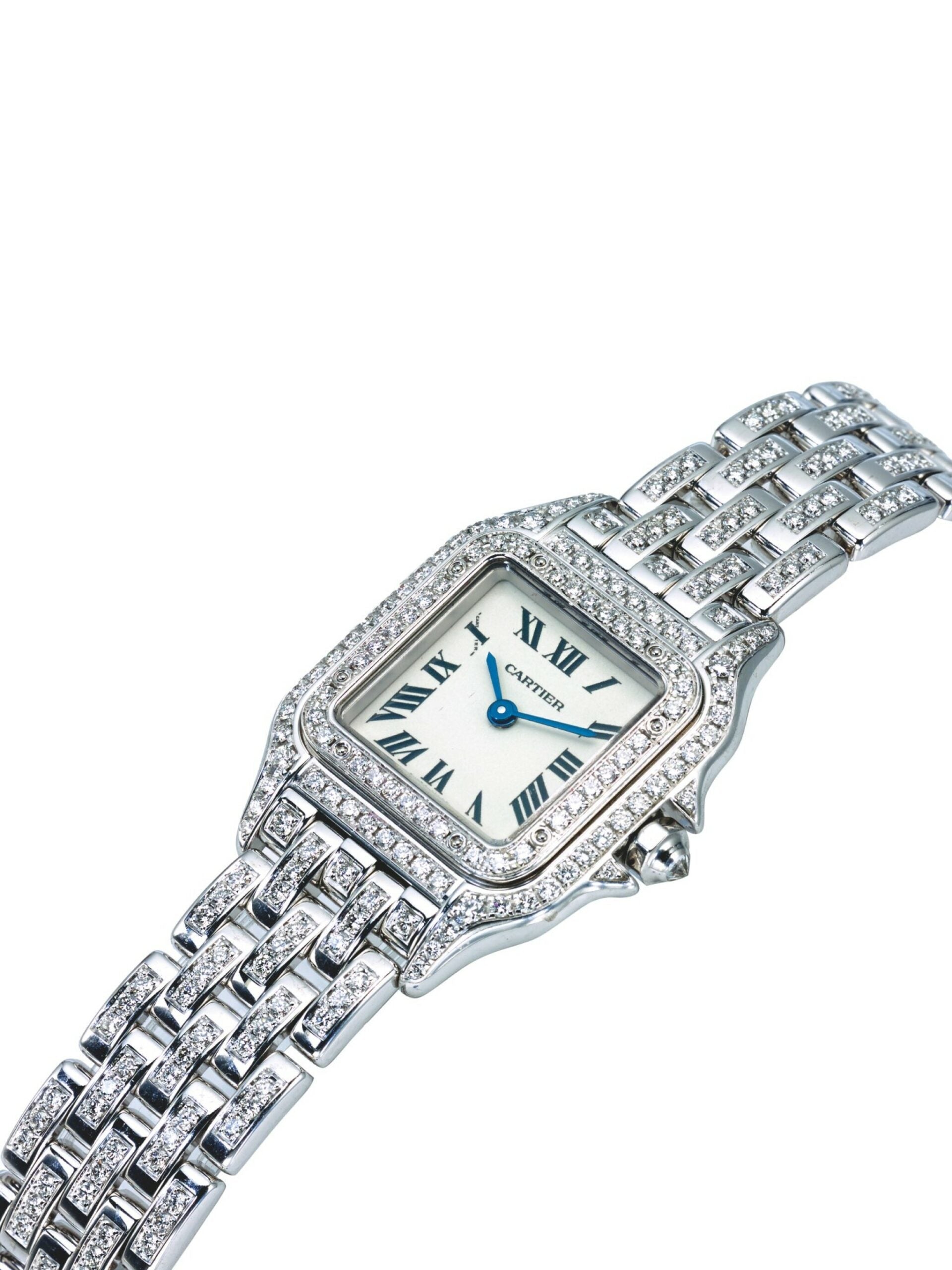 Cartier Panthère 18K White Gold & Diamonds Ladies Watch - Premium Luxury Product