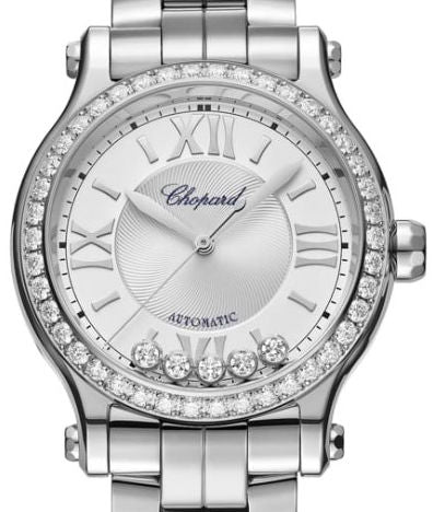 Chopard Happy Sport Stainlees steel & Diamonds Ladies Watch