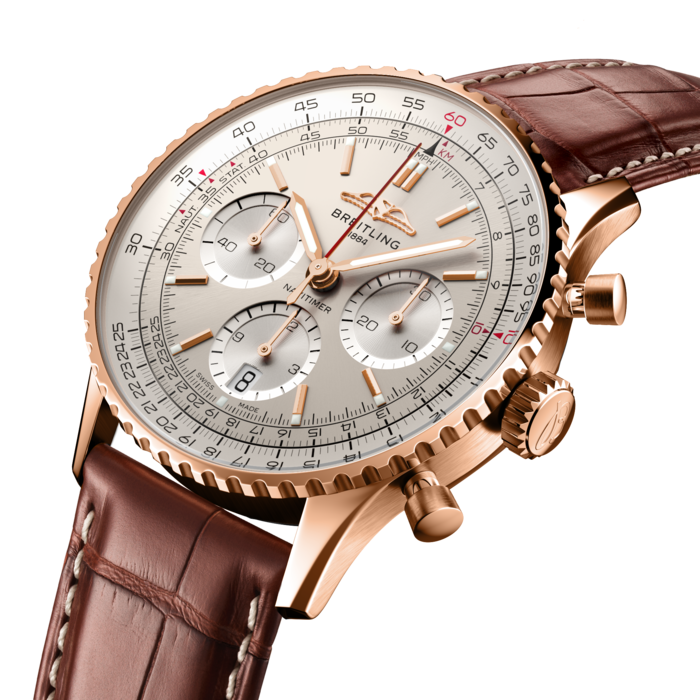 Breitling Navitimer B01 Chronograph 41 18K Red Gold Men's Watch