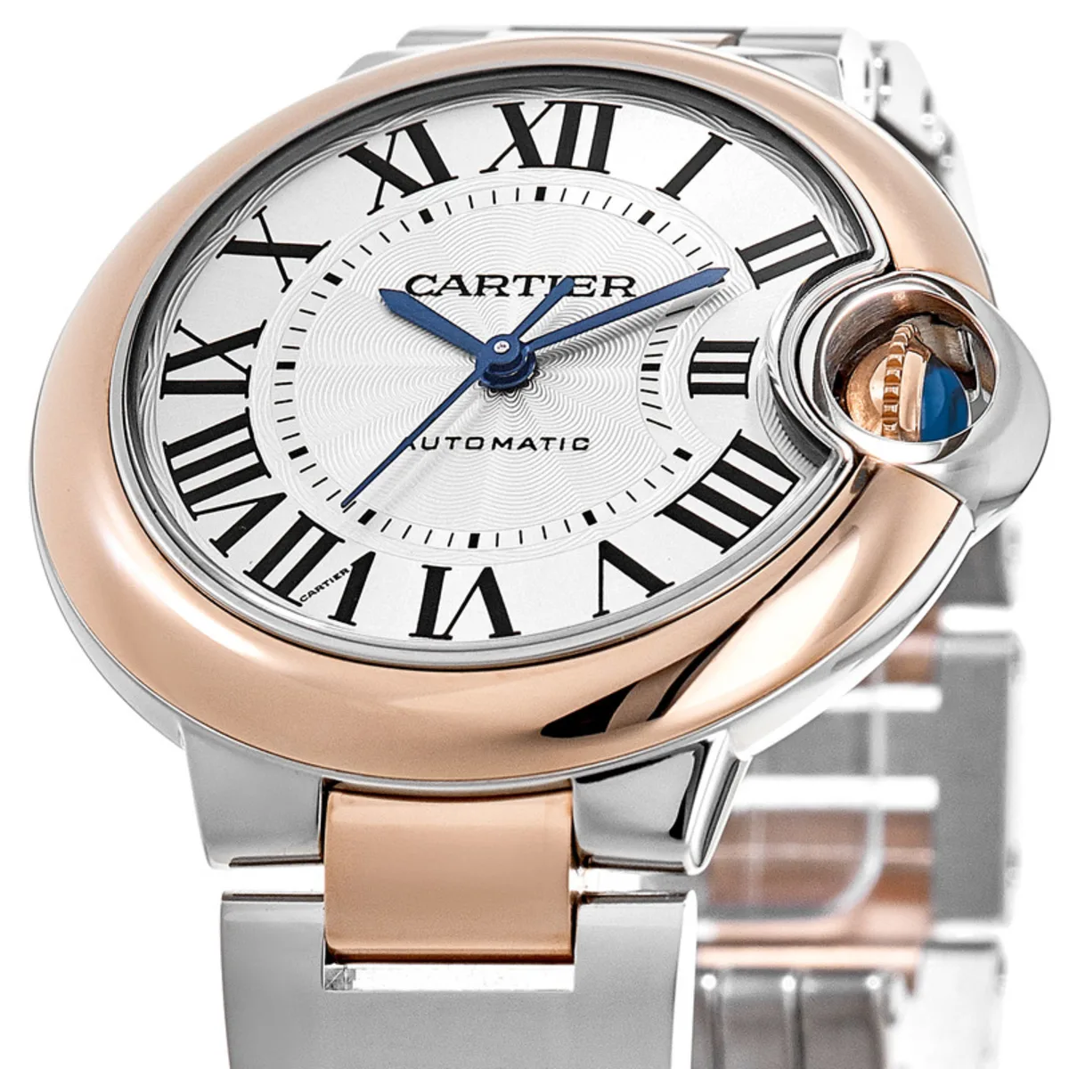 Cartier Ballon Bleu 36mm Stainless steel & Rose Gold  Unisex Watch - Premium Luxury Product