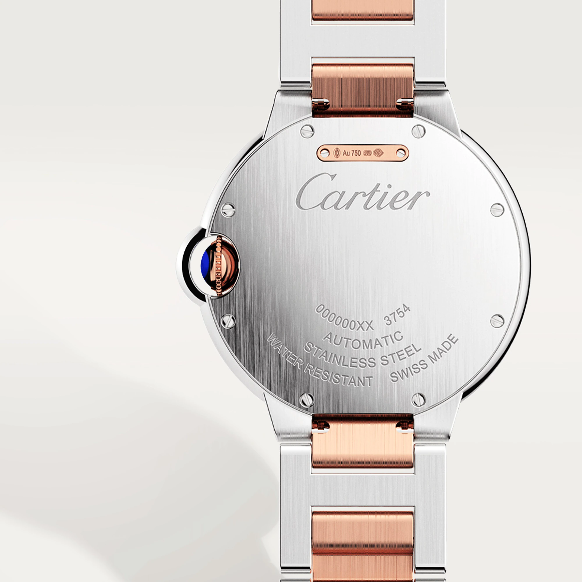 Cartier Ballon Bleu 42 mm Stainless steel & Rose Gold Men's Watch - Premium Luxury Product