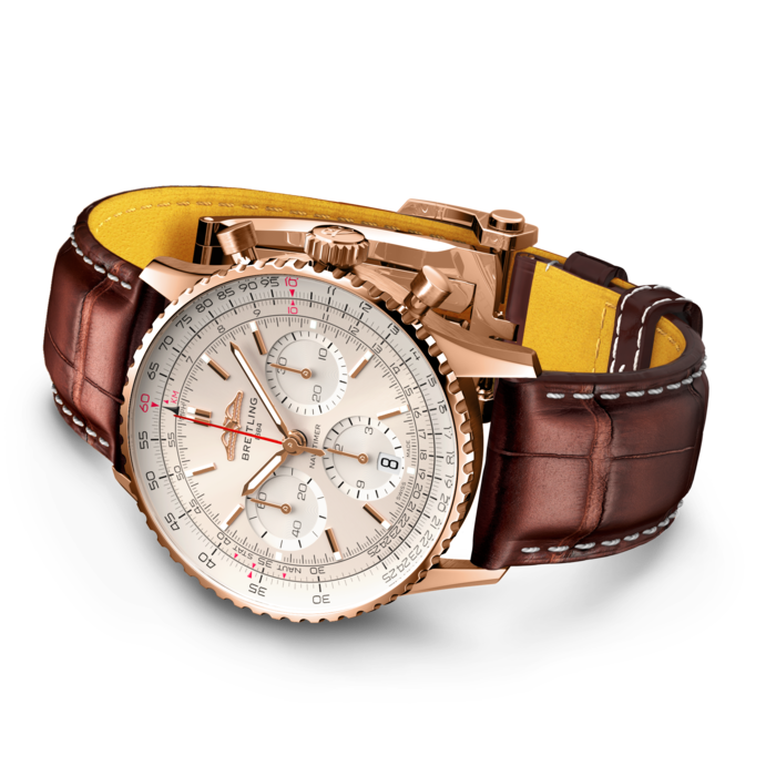 Breitling Navitimer B01 Chronograph 41 18K Red Gold Men's Watch
