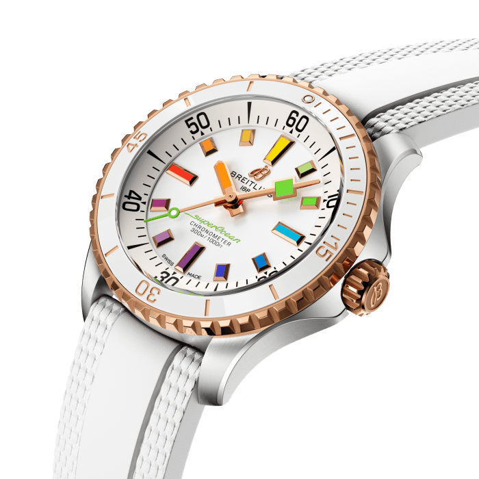 Breitling Superocean Super Diver 36 mm Stainless steel & 18K Red Gold Lady's Watch