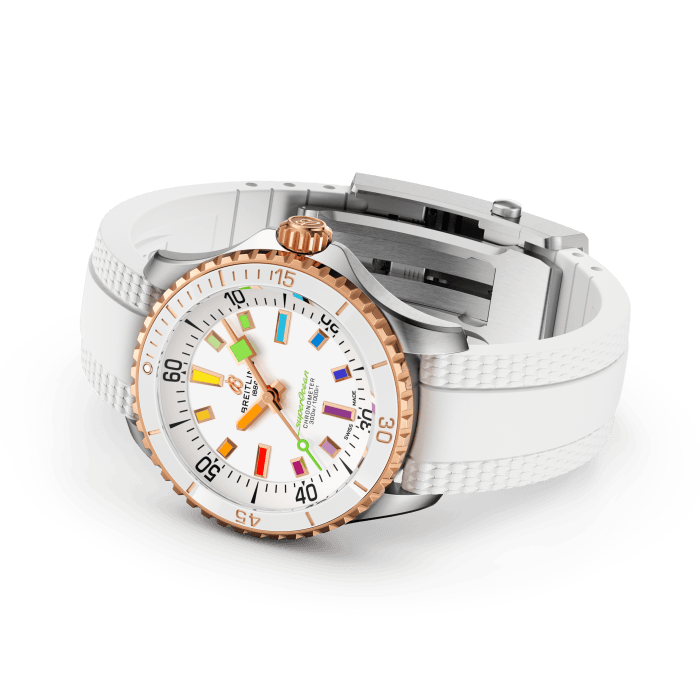 Breitling Superocean Super Diver 36 mm Stainless steel & 18K Red Gold Lady's Watch