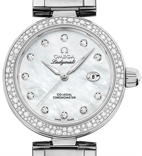 Omega De ville Ladymatic Stainless steel & Diamonds Lady's Watch
