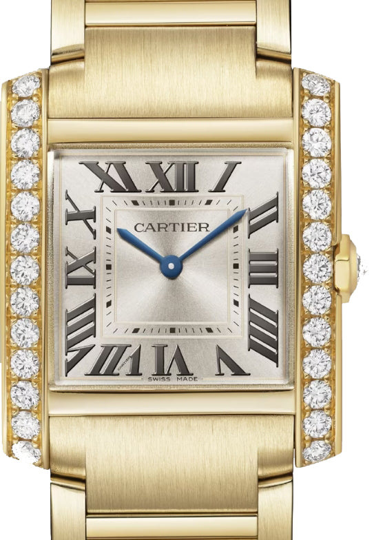 Cartier Tank Française 18K Yellow Gold & Diamonds Lady's Watch - Premium Luxury Product