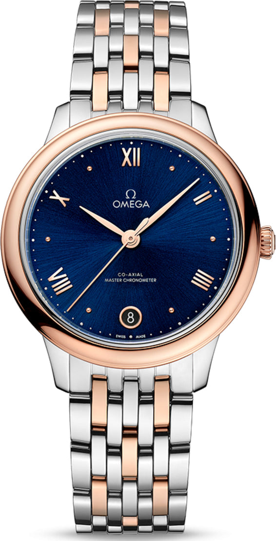 Omega De ville Prestige Stainless steel & 18K Sedna™Gold Lady's Watch - Premium Luxury Product