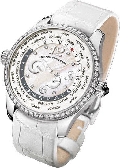 Girard Perregaux WW.TC Stainless steel & Diamonds Lady's Watch - Premium Luxury Product