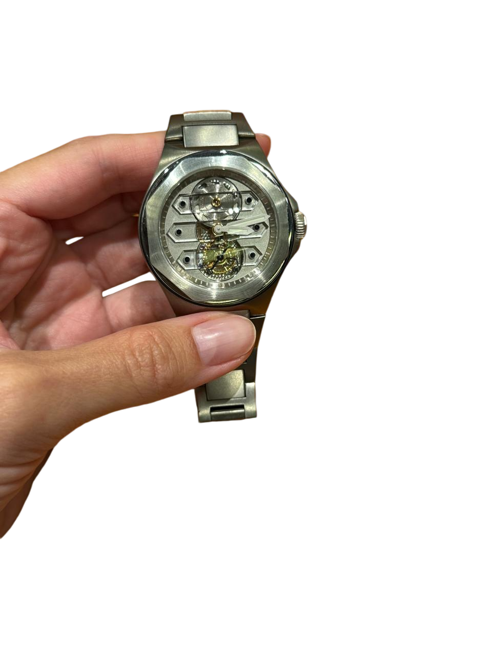 Girard Perregaux Laureato Triple Bridge Tourbillonr Titanium Men's Watch