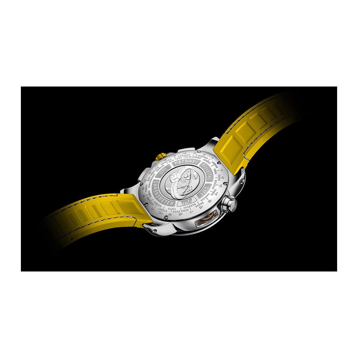 Carl F. Bucherer Patravi Traveltec Paradise Chronograph  Stainless steel Men's Watch - Premium Luxury Product