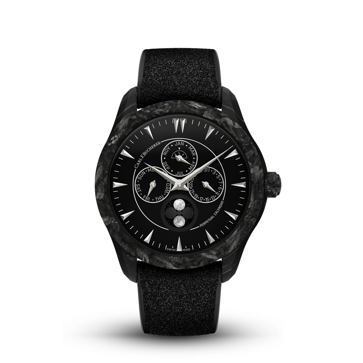 Carl F. Bucherer Manero Perpetual calendar Moon phase Carbon Limited Edition Men's Watch - Premium Luxury Product