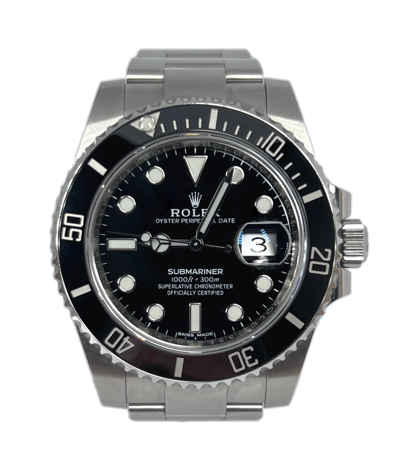Rolex Submariner Date Stainless Steel & Ceramic Men's Watch