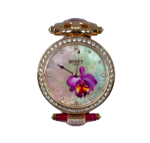 Bovet Amadeo Fleurier 39mm "Orchid" Ladies Watch in 18K Red Gold - Premium Luxury Product