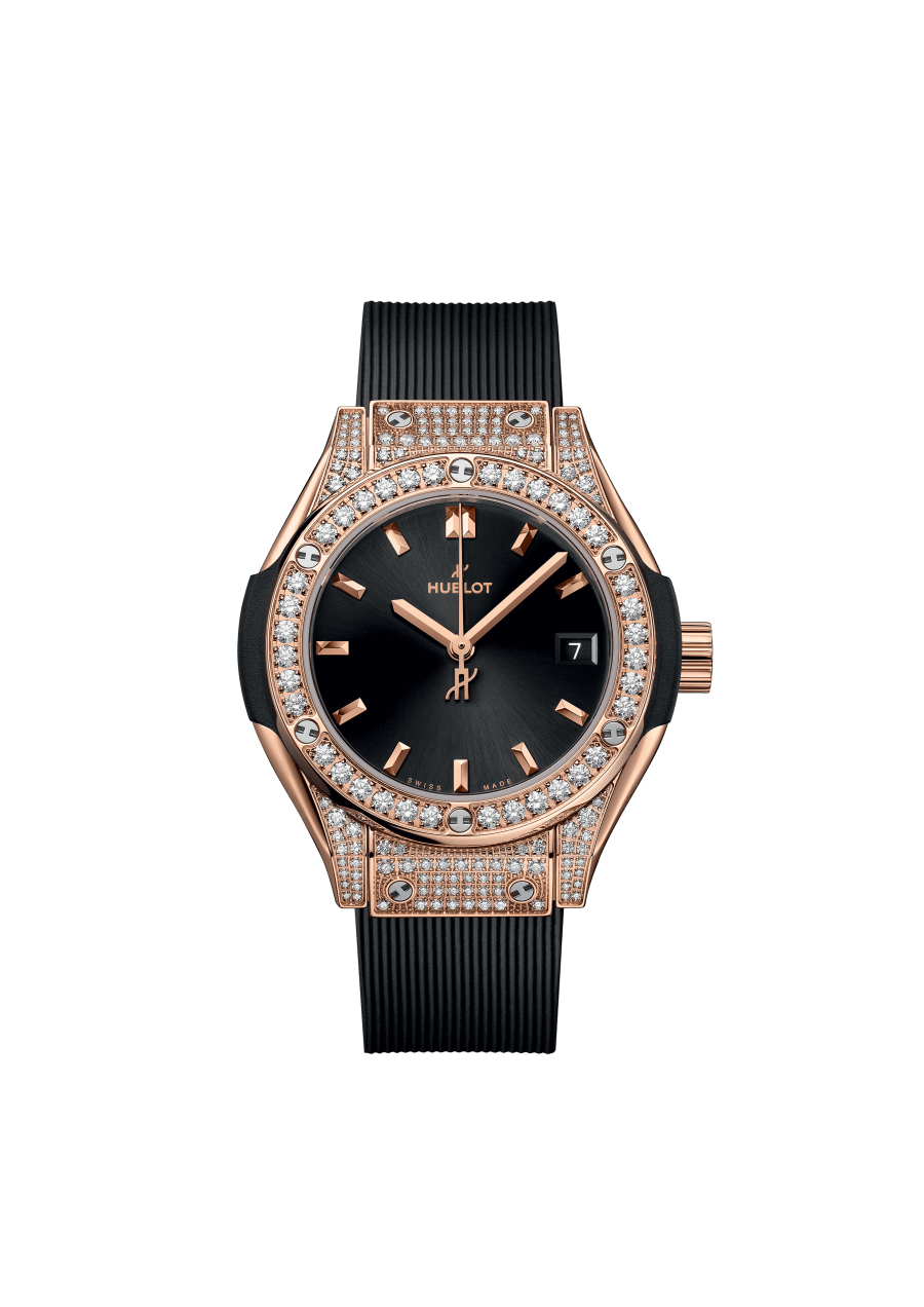 Hublot Classic Fusion 18K King Gold & Diamonds Unisex Watch - Premium Luxury Product