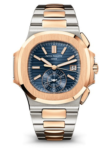 Patek Philippe Nautilus Flyback ?hronograph 18K Rose Gold & Stainless steel Mens Watch