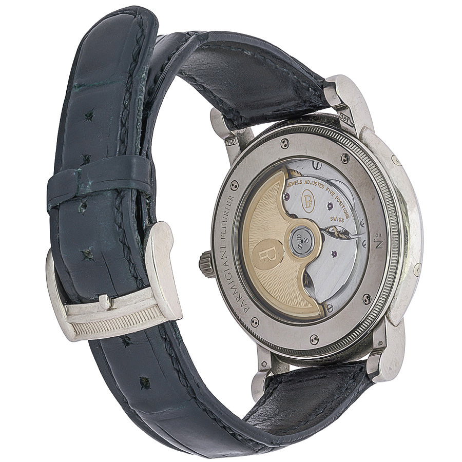 Parmigiani Fleurier Toric Perpetual Retrograde 18K White Gold Men`s Watch