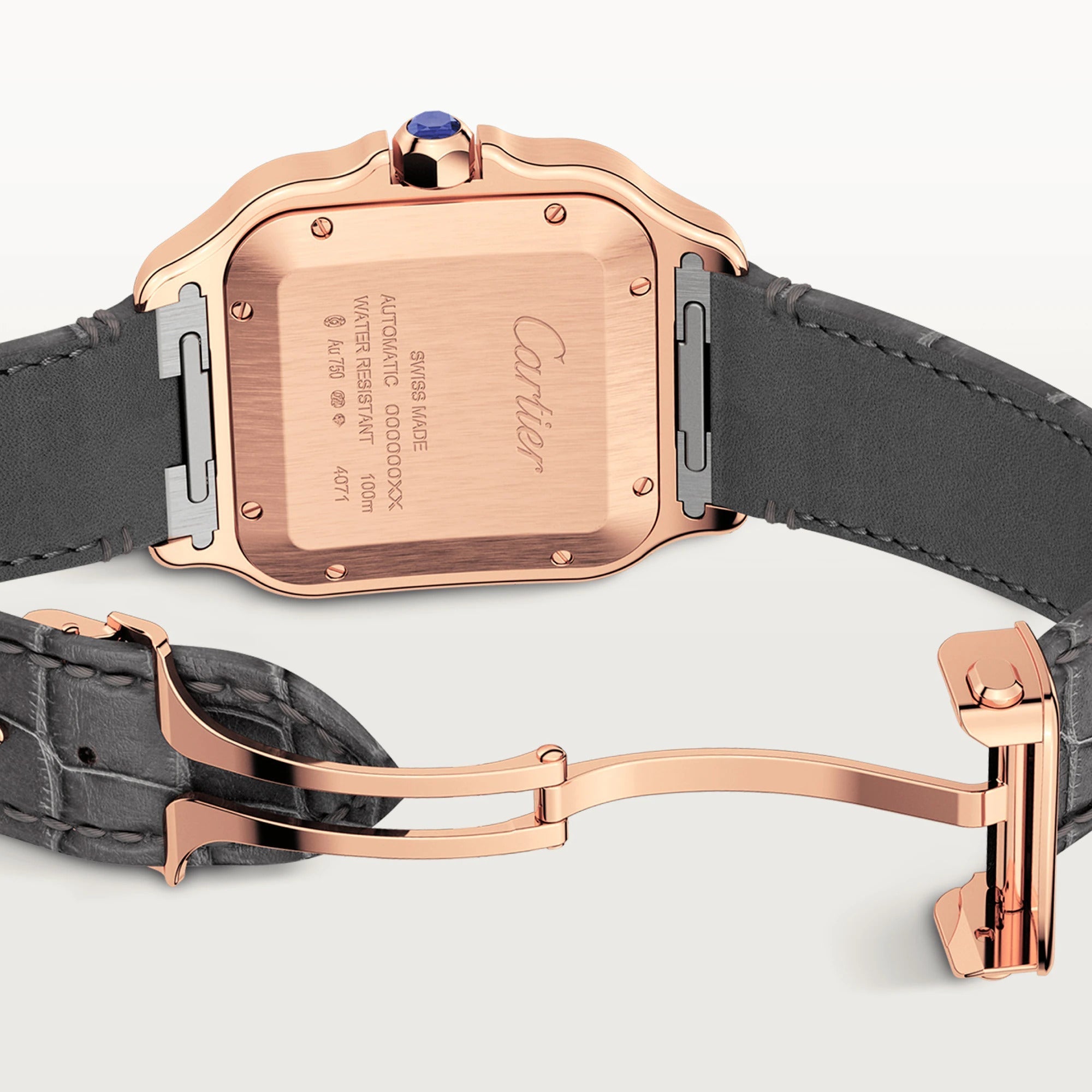 Cartier Santos 18K Rose Gold Men's Watch