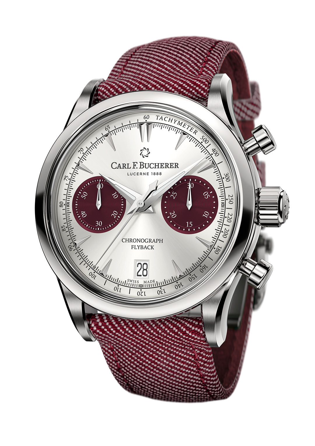Carl F. Bucherer Manero Flyback Stainless steel Men's Watch - Premium Luxury Product