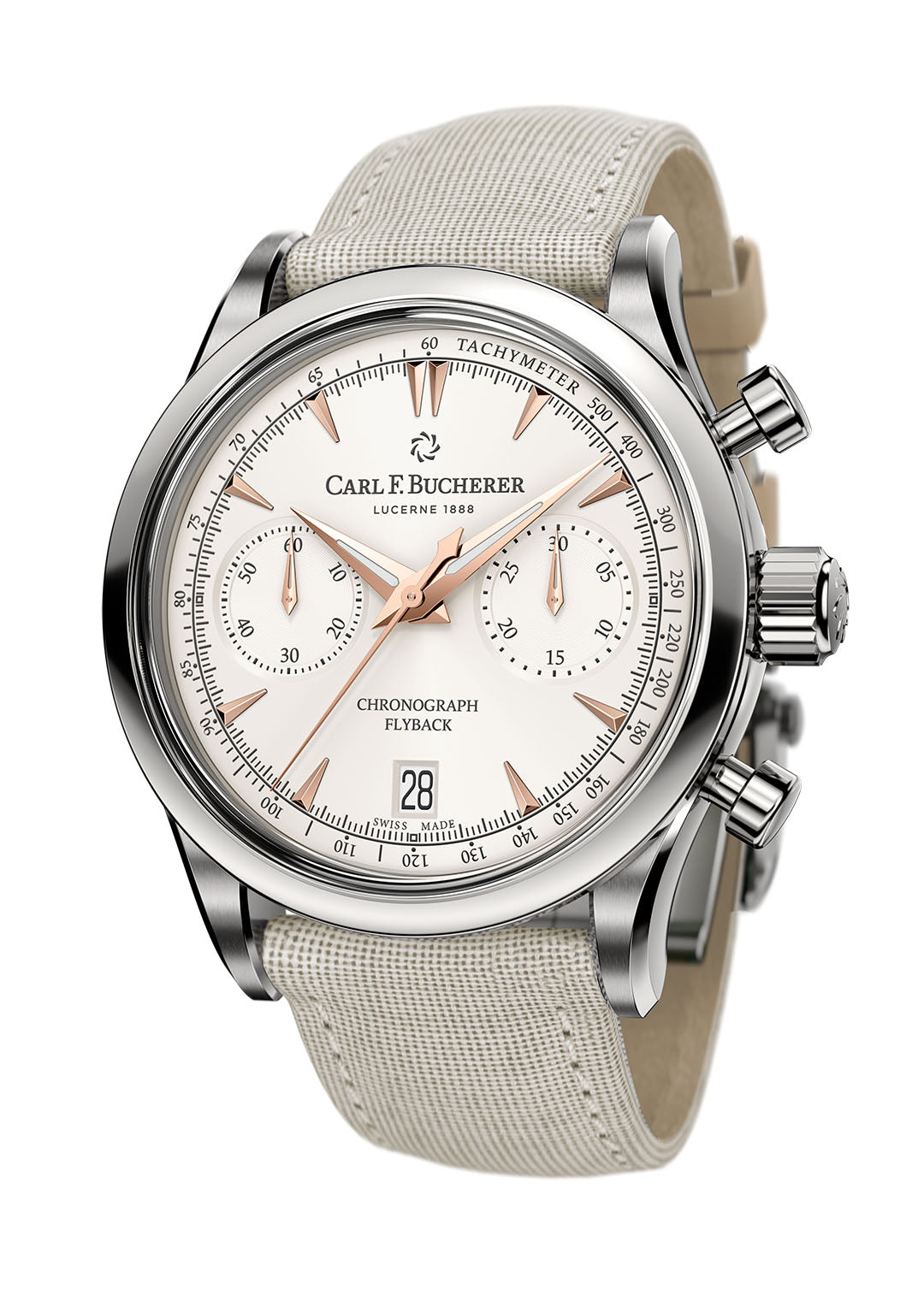 Carl F. Bucherer Manero Flyback Stainless steel Men's Watch - Premium Luxury Product