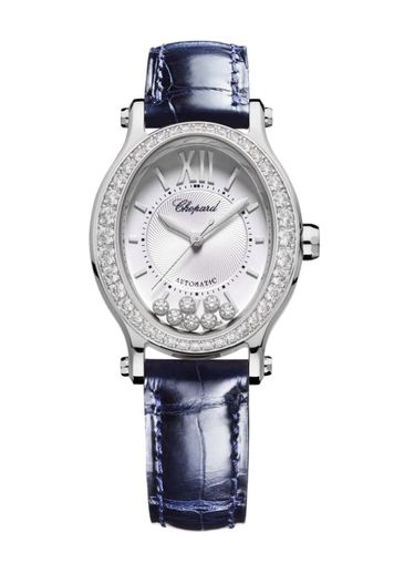 Chopard Happy Sport Oval Stainless Steel & Diamonds Ladies Watch - Premium Luxury Product