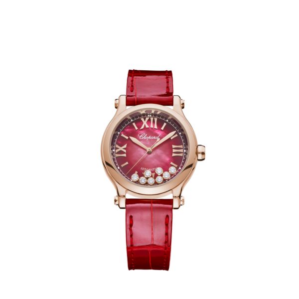 Chopard Happy Sport Ethical Rose Gold & Diamonds Ladies Watch - Premium Luxury Product