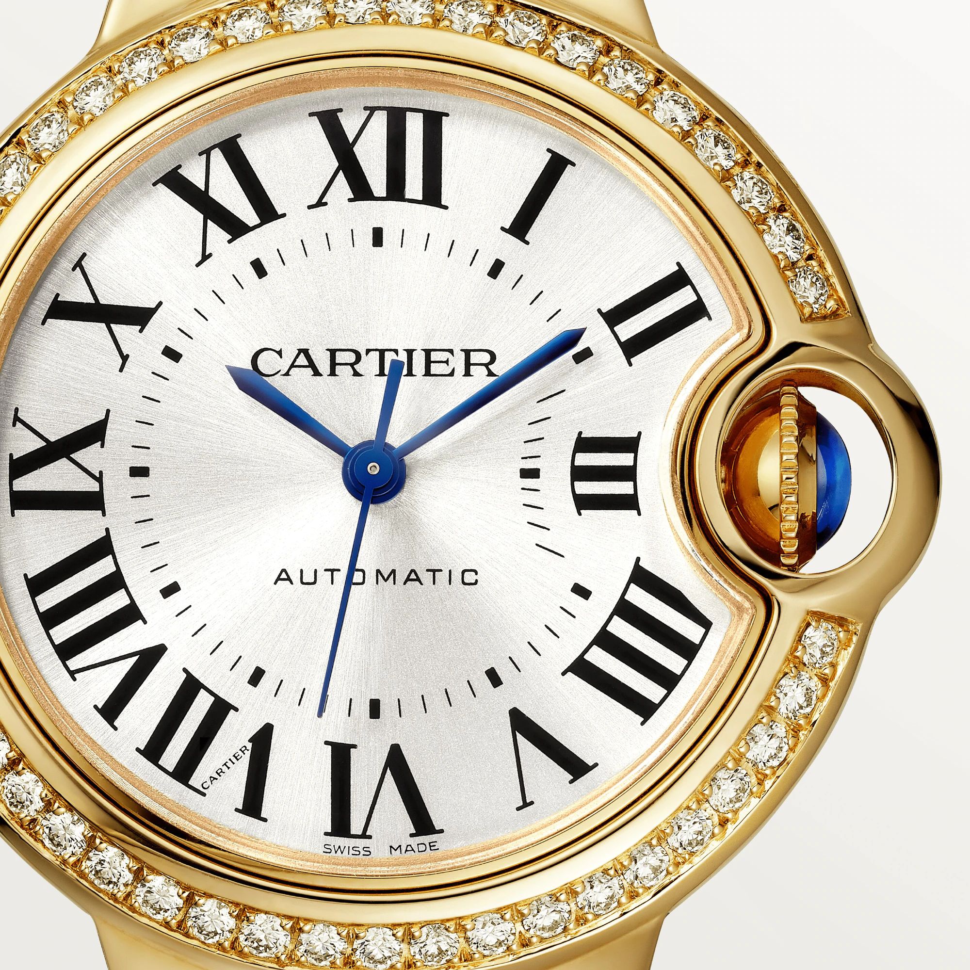 Cartier Ballon Bleu 33 mm Yellow Gold & Diamond Lady's Watch