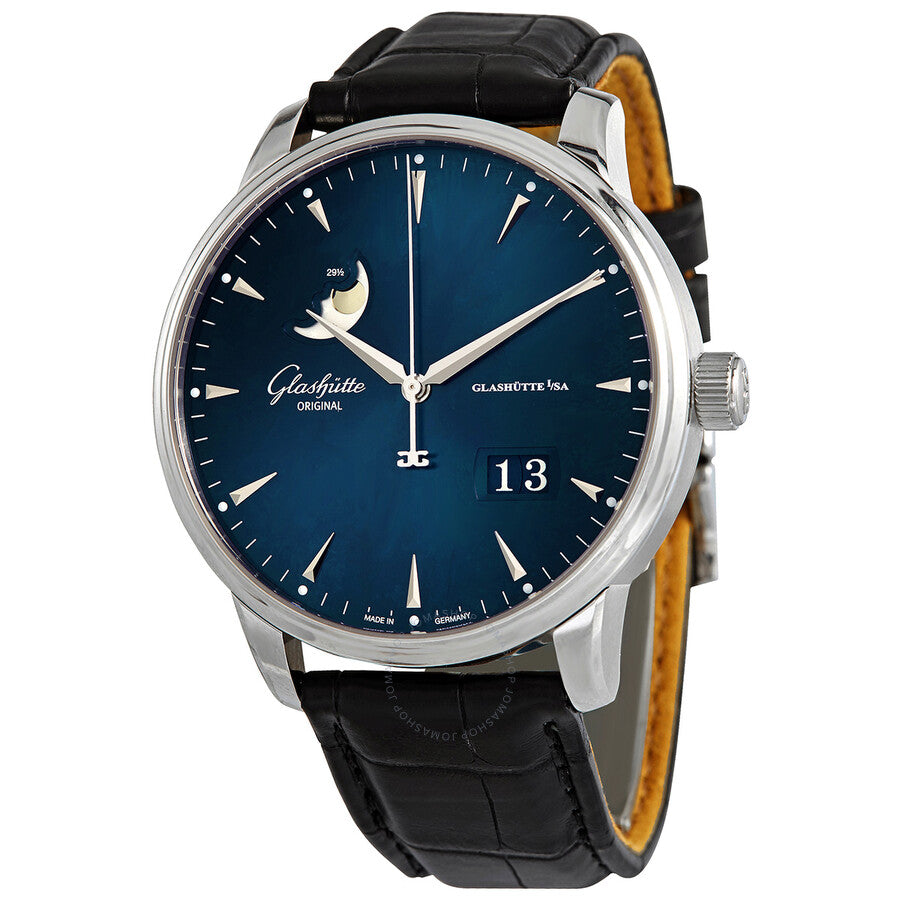 Glashutte Original Senator Excellence Panorama Date Moon Phase Stainless steel Men's Watch