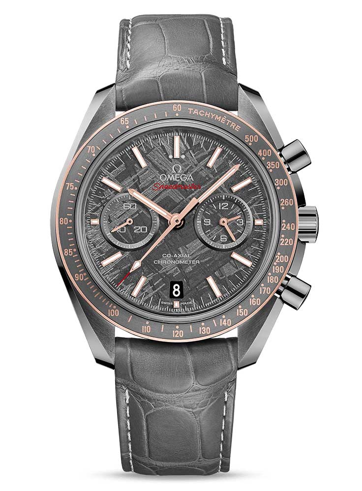Omega Speedmaster Moonwatch Co-Axial “Meteorite” 18K Sedna™ Gold & Ceramic Men`s Watch - Premium Luxury Product