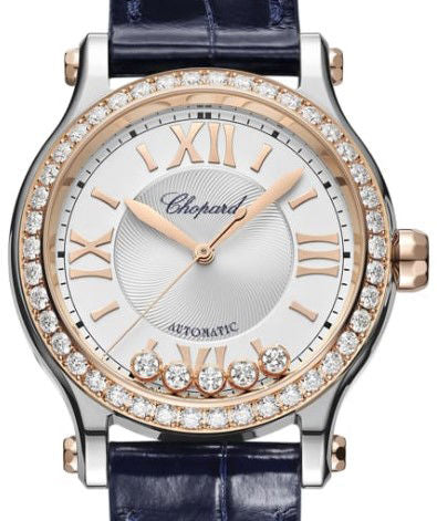 Chopard Happy Sport Stainlees steel and Ethical Rose Gold & Diamonds Ladies Watch