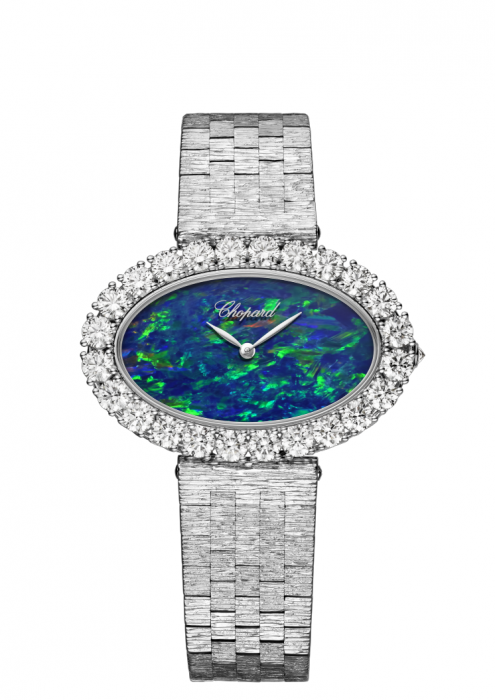 Chopard L’Heure Du Diamant Oval 18K White Gold & Diamonds Ladies Watch - Premium Luxury Product
