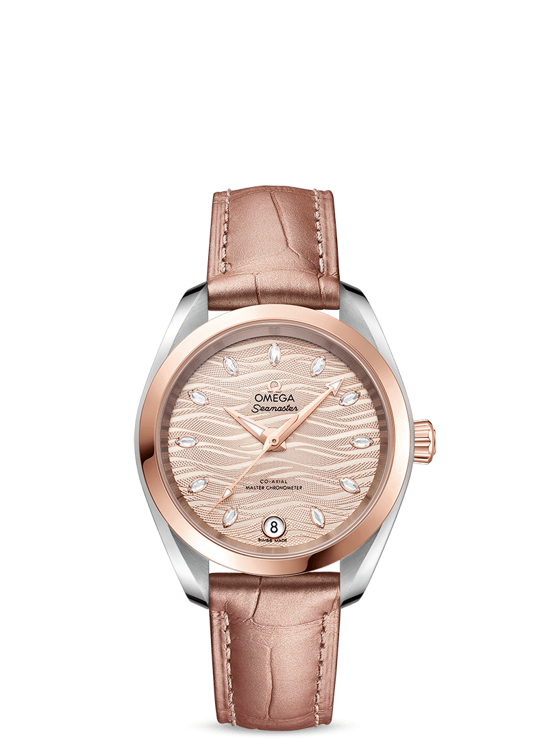 Omega Seamaster Aqua Terra Co-Axial Master Chronometer Stainless Steel & 18K Sedna™ Gold Lady's Watch - Premium Luxury Product