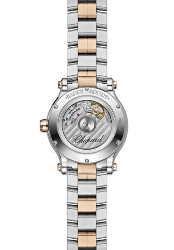 Chopard Happy Sport Stainlees steel and Ethical Rose Gold & Diamonds Ladies Watch - Premium Luxury Product