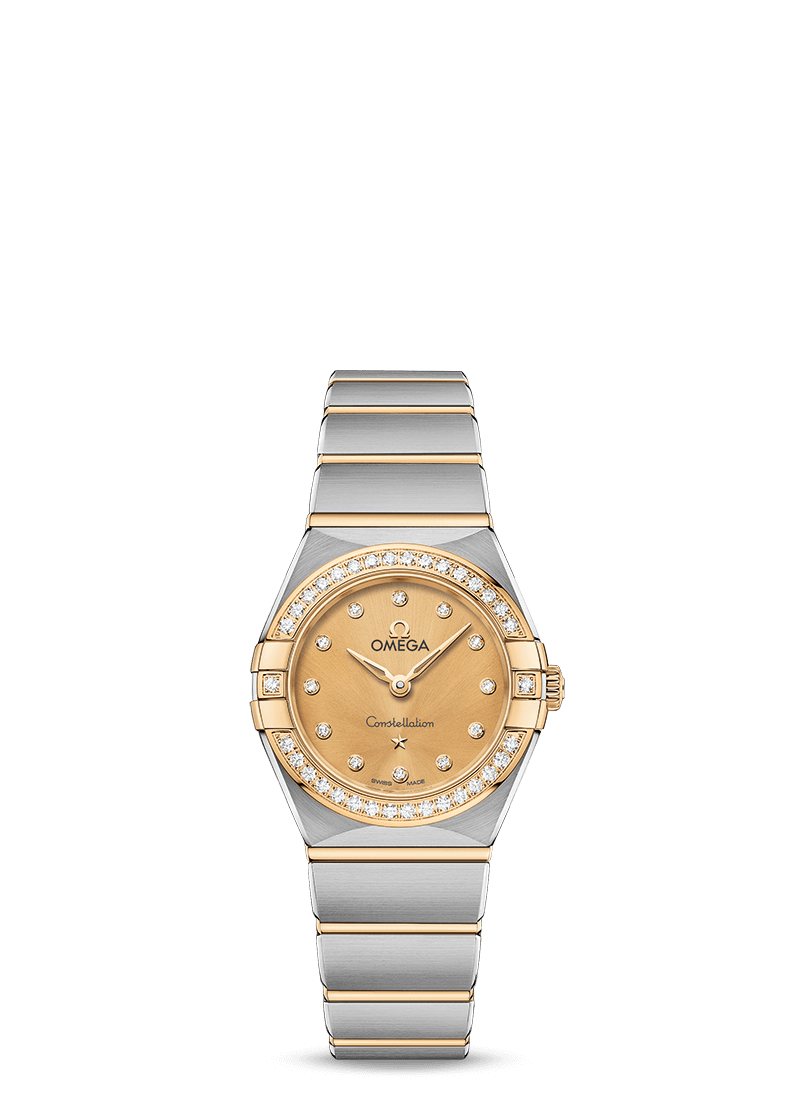 Omega Constellation Quartz Stainless steel & 18K Yellow Gold & Diamonds Lady’s Watch - Premium Luxury Product