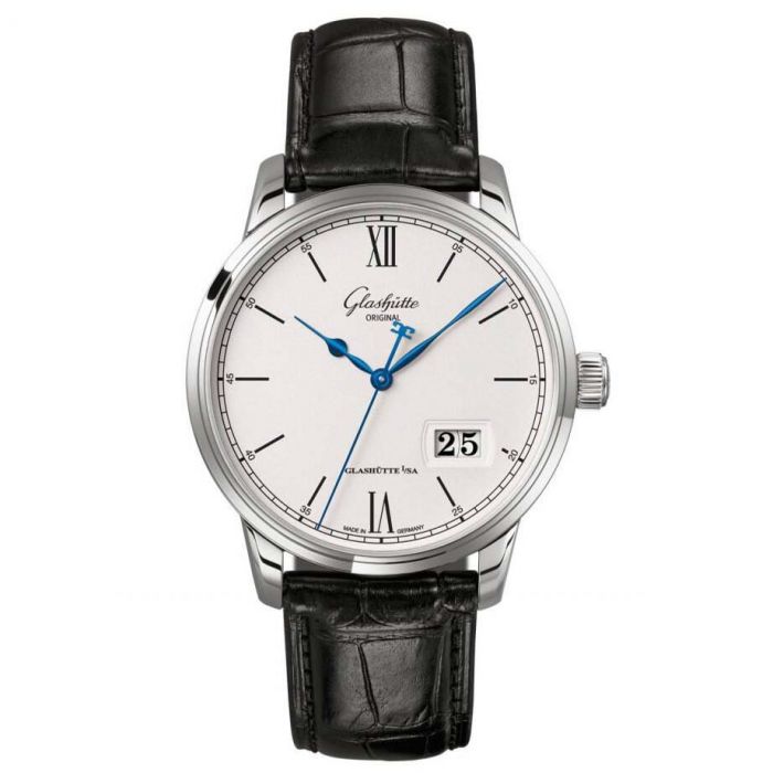 Glashutte Original Senator Excellence Panorama Date Stainless steel Men's Watch - Premium Luxury Product