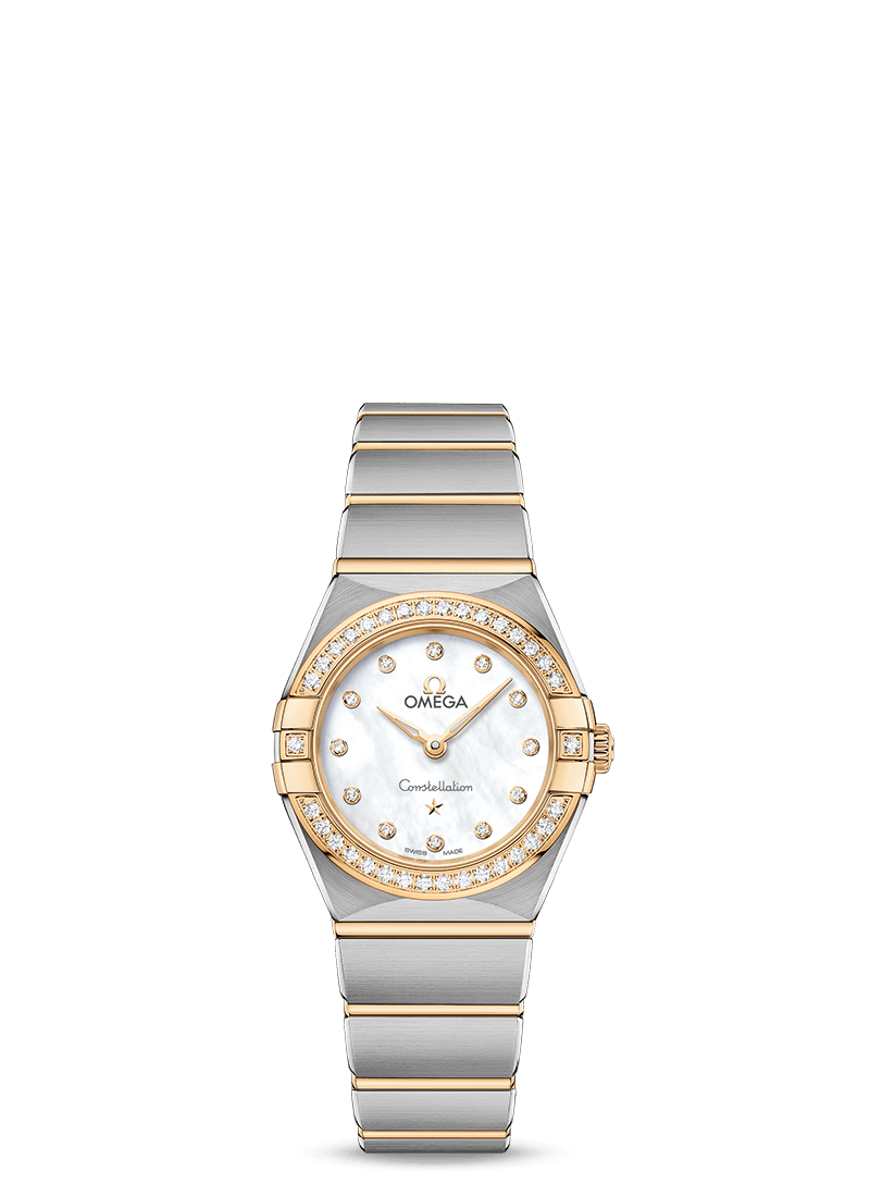 Omega Constellation Quartz Stainless steel & 18K Yellow Gold & Diamonds Lady’s Watch - Premium Luxury Product