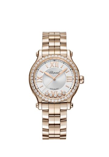 Chopard Happy Sport Ethical Rose Gold & Diamonds Ladies Watch - Premium Luxury Product