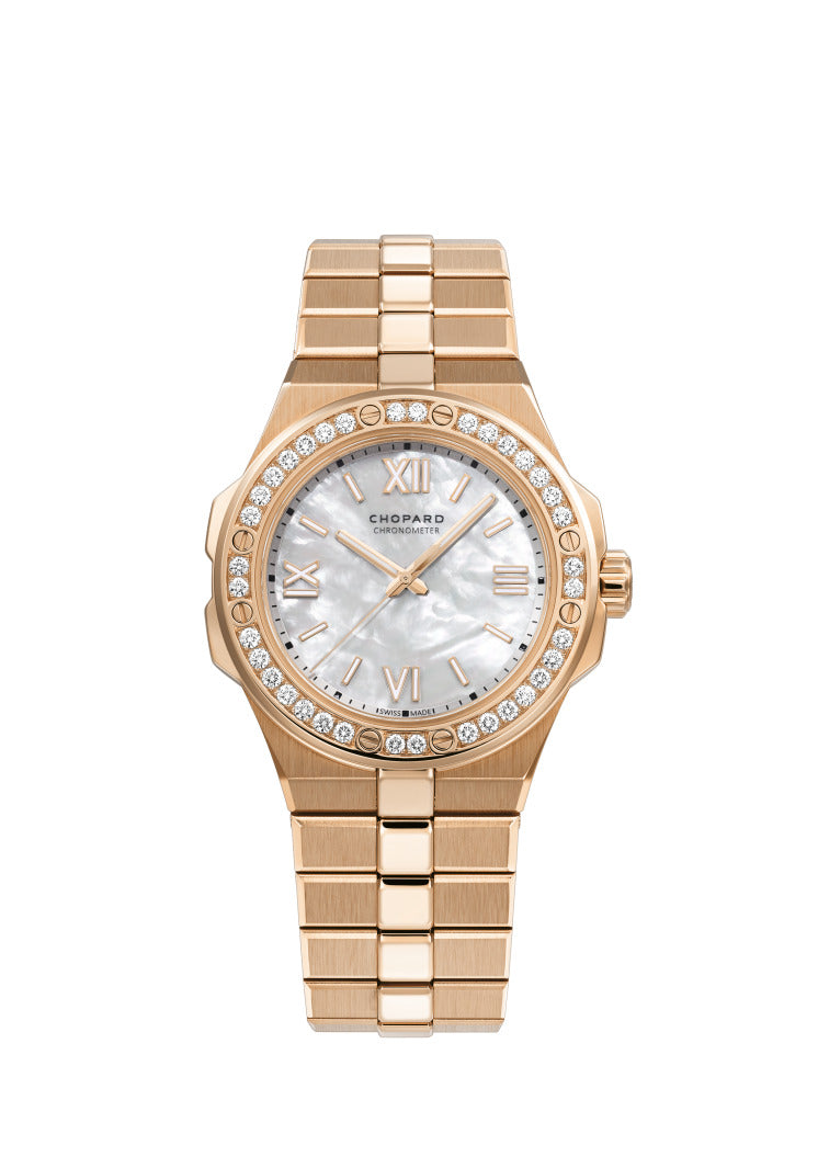 Chopard Alpine Eagle Small Rose gold & Diamonds Ladies Watch - Premium Luxury Product
