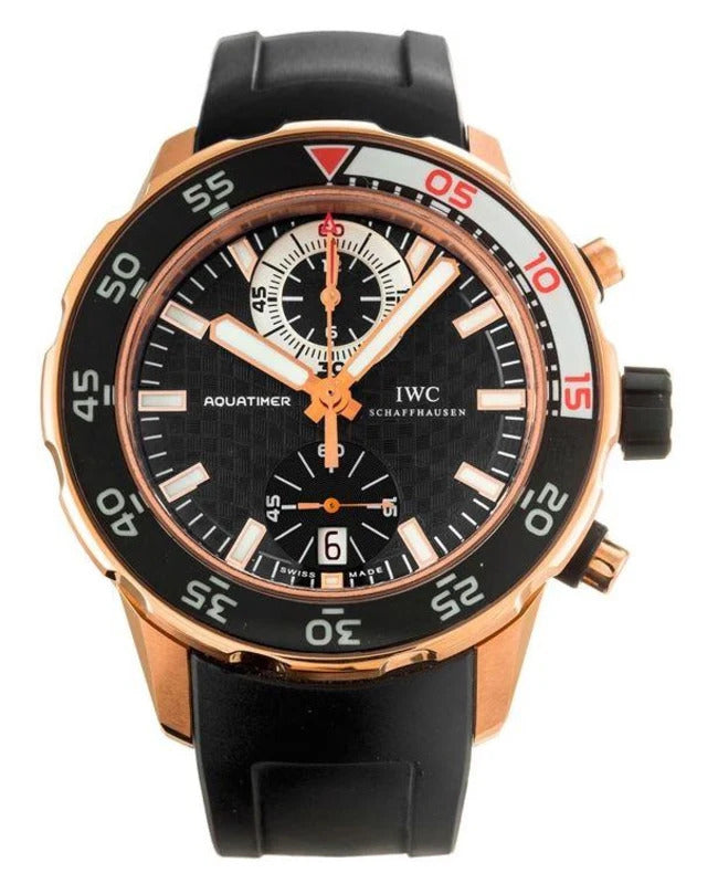 IWC Aquatimer Chronograph 18k Rose Gold Men's Watch - Premium Luxury Product