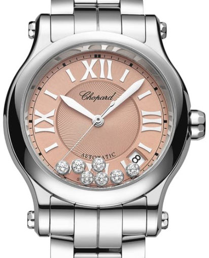 Chopard Happy Sport Stainlees steel & Diamonds Ladies Watch