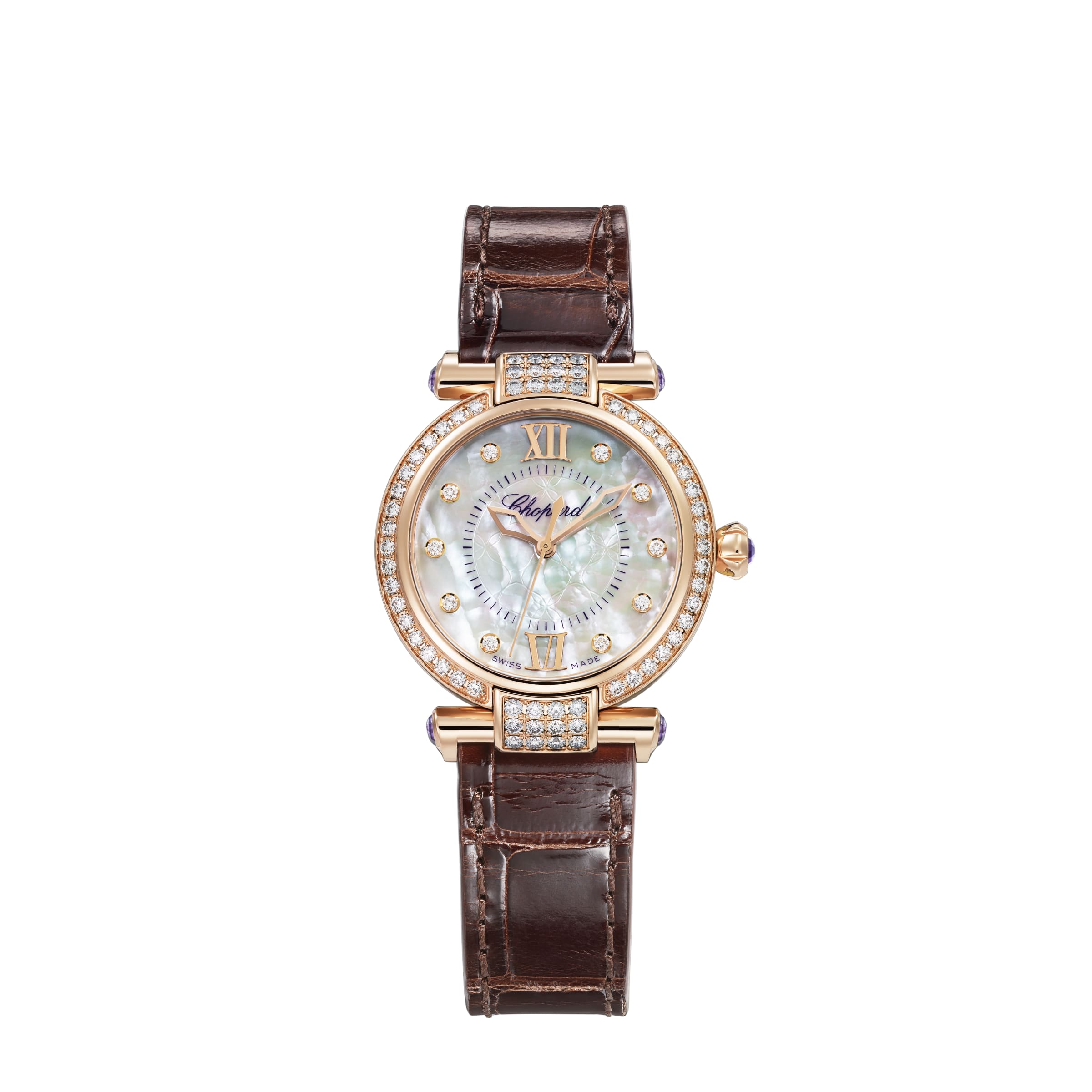 IMPERIALE 29 MM, AUTOMATIC, ETHICAL ROSE GOLD, DIAMONDS 384319-5010 - Premium Luxury Product
