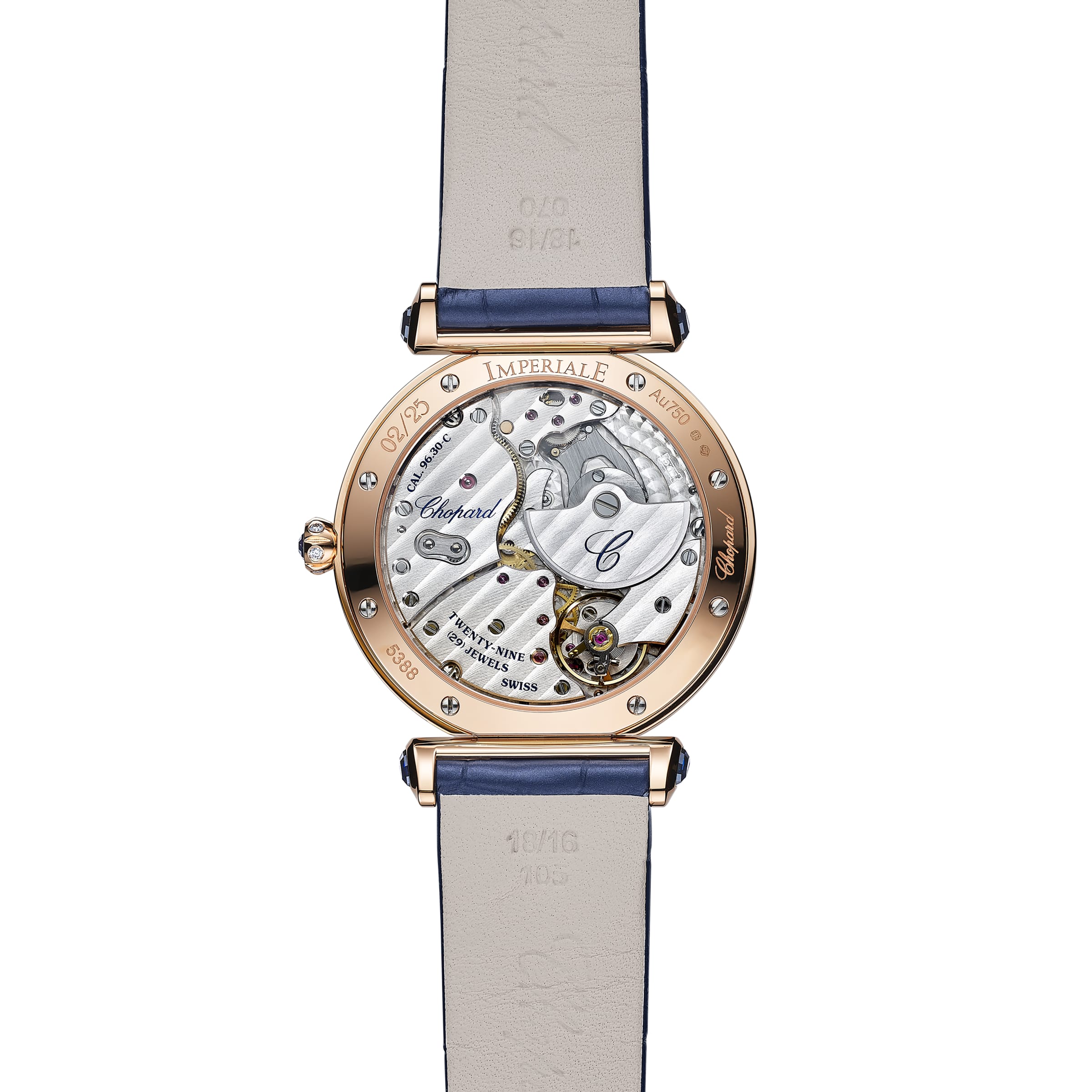 IMPERIALE DAY & NIGHT 36 MM, AUTOMATIC, ETHICAL ROSE GOLD, DIAMONDS, SAPPHIRES 385388-5001