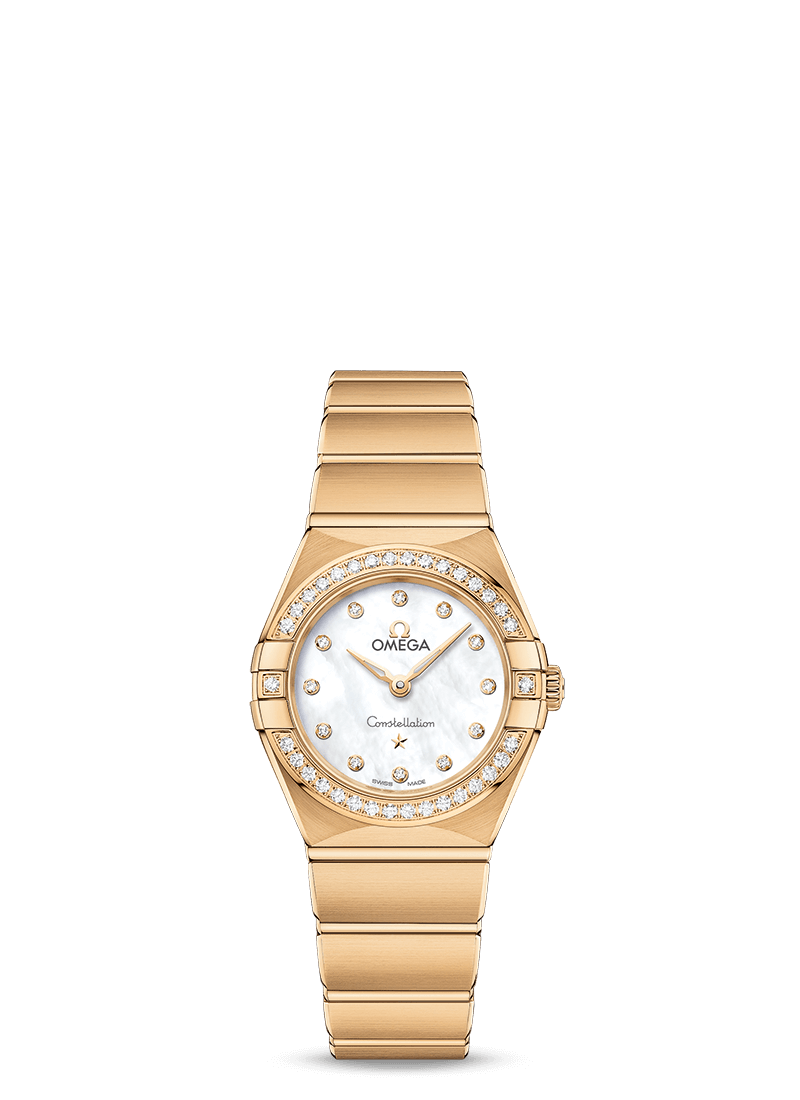 Omega Constellation Quartz 18K Yellow Gold & Diamonds Lady’s Watch - Premium Luxury Product