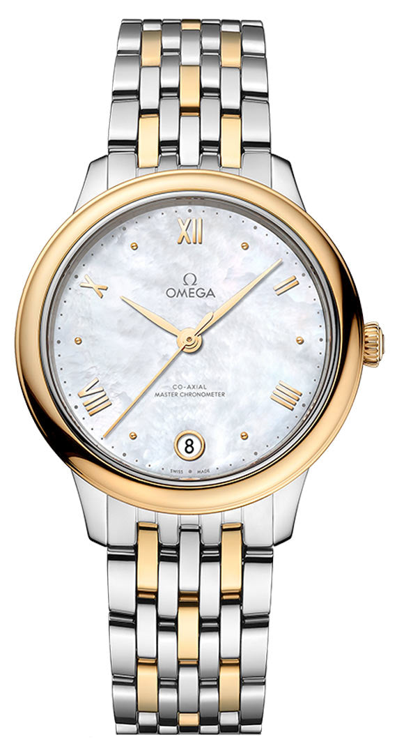 Omega De ville Prestige Stainless steel & 18K Yellow Gold Lady's Watch - Premium Luxury Product