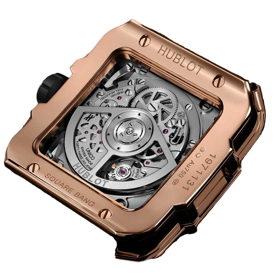 Hublot Square Bang Chronograph 18K King gold Men's Watch - Premium Luxury Product