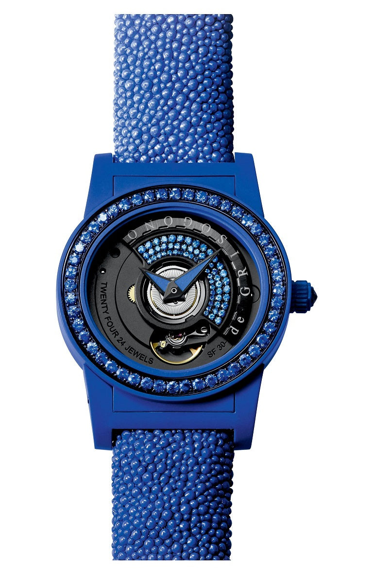 De Grisogono Tondo By Night PVD Stainless steel & Blue Composite Fiberglass PLF Lady's Watch - Premium Luxury Product