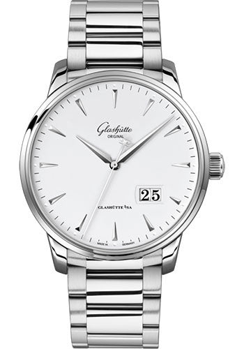 Glashutte Original Senator Excellence Panorama Date Stainless steel Men's Watch - Premium Luxury Product