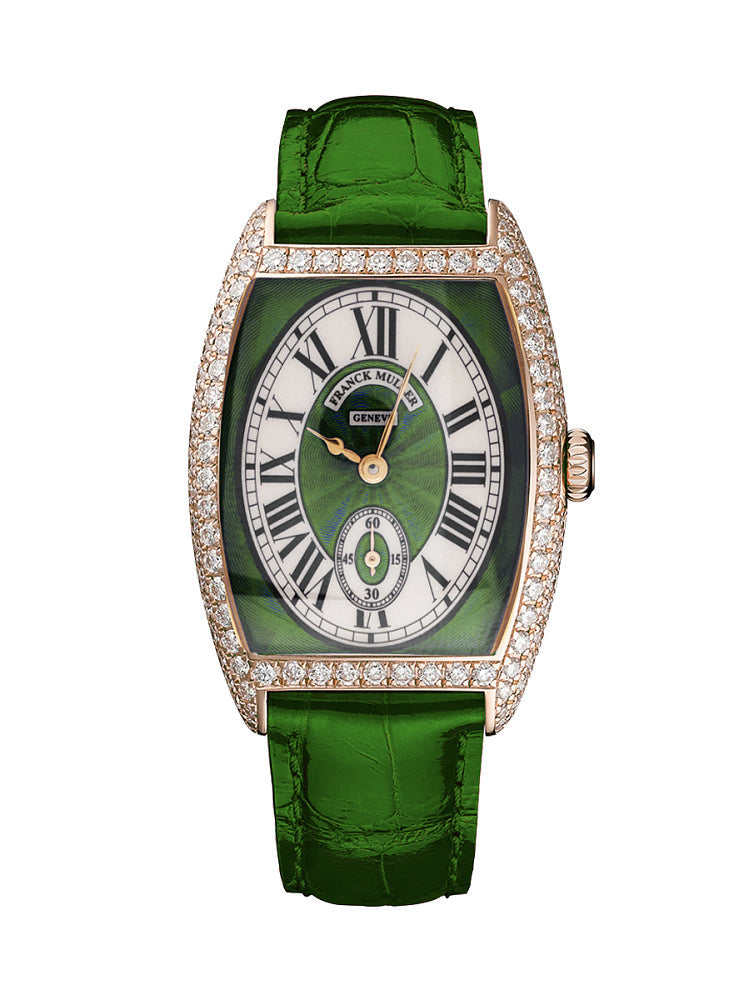 Franck Muller Cintree Curvex Chronometr 18K Yellow Gold & Diamonds Lady's Watch - Premium Luxury Product