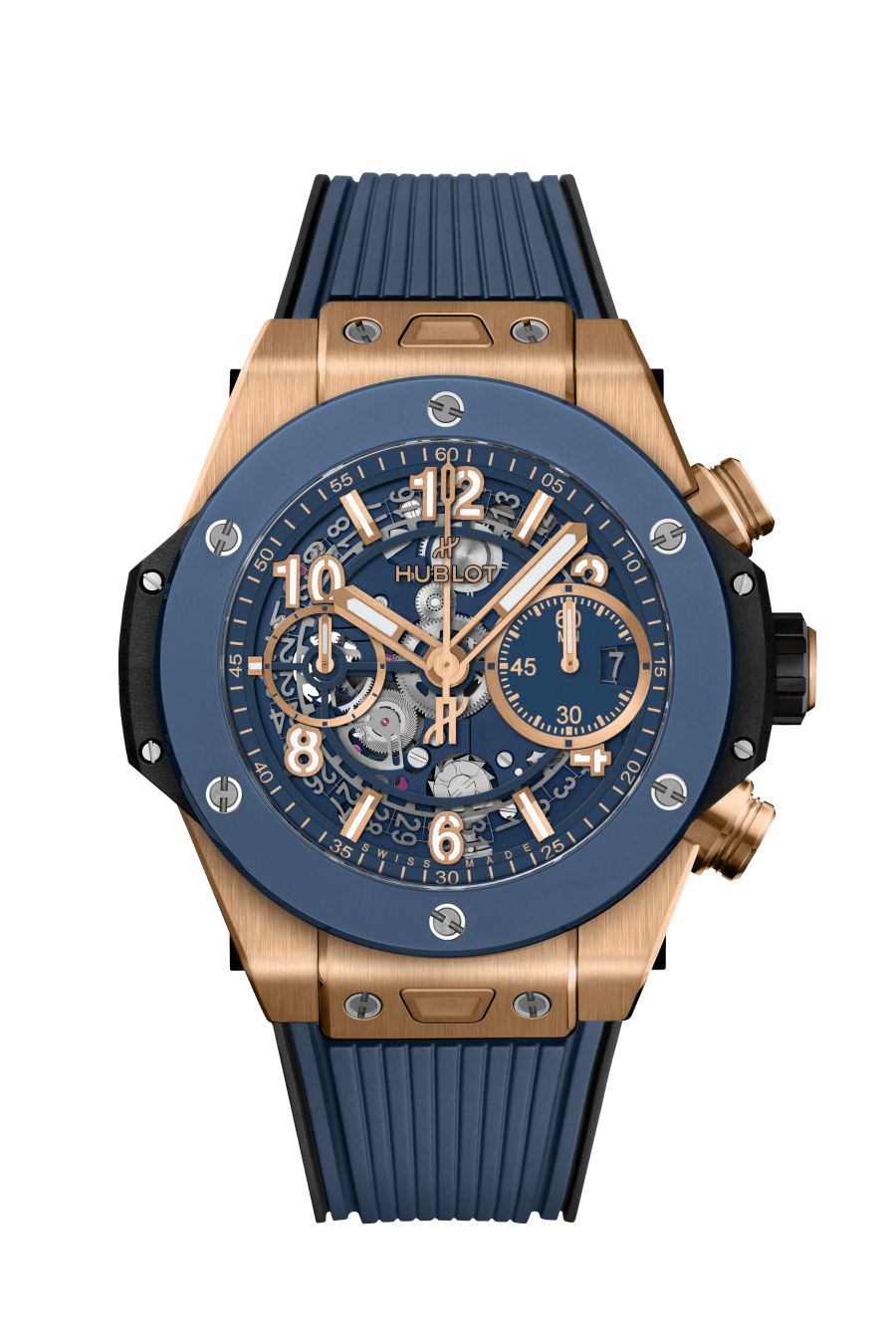 Hublot Big Bang Unico 18K King Gold Blue Ceramic Men's Watch - Premium Luxury Product