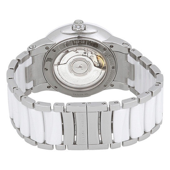 Ulysse Nardin Executive Dual Time Stainless steel & Ceramic Lady Watch